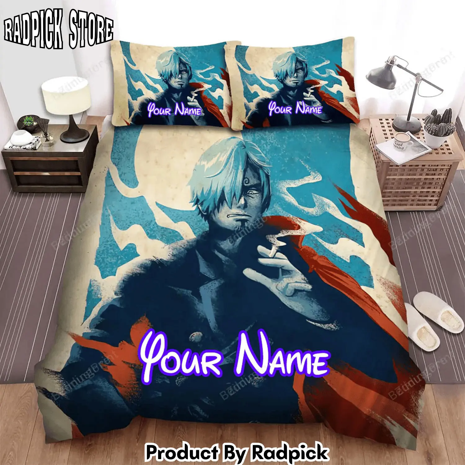 Radpick anime icons the master chef bed sheets duvet cover personalized name bedding sets rp3278755